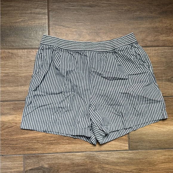 Striped Black and White Women's Shorts - Picture 1 of 1